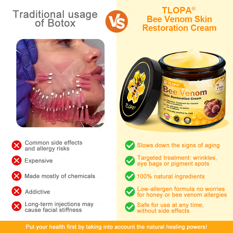 Made and Shipped from UK ✨ TLOPA® Bee Venom Skin Restoration Cream ⏰ LAST DAY 80% OFF🥑